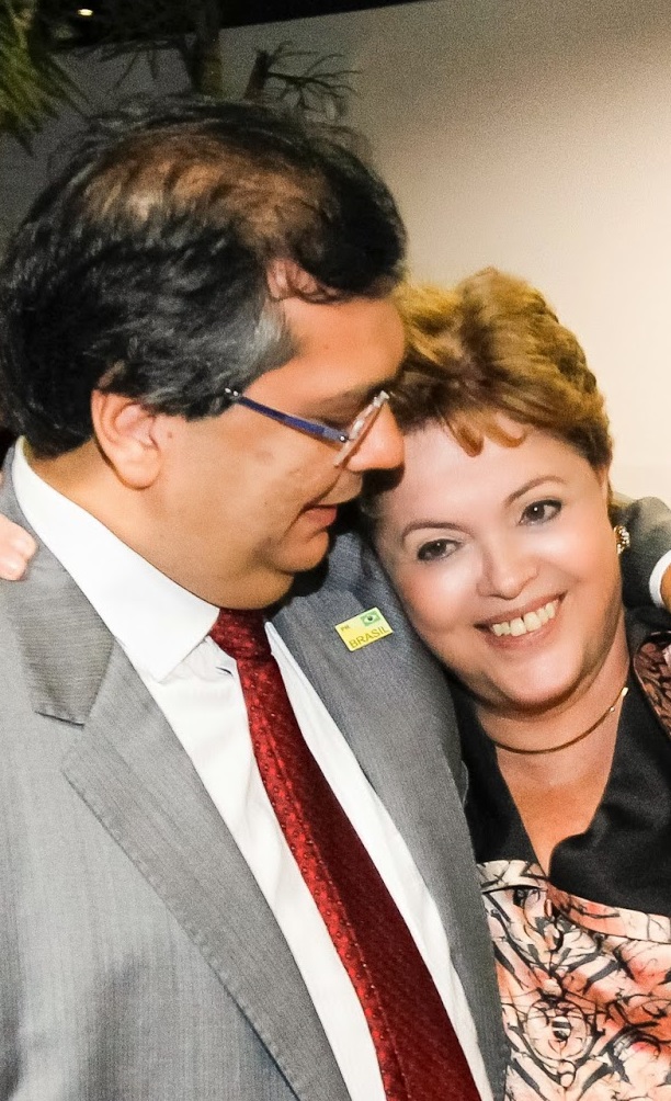 Flavio Dino com Dilma