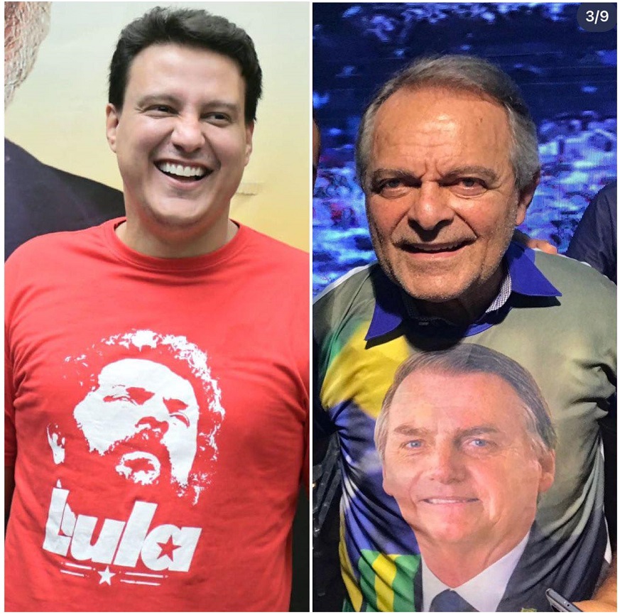Vice de Brandão se veste de Lula e o vice de Weverton de Bolsonaro 