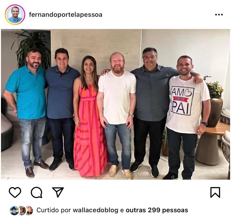 Prefeito fez o anúncio do retorno de apoio a Flávio Dino por meio das redes sociais...
