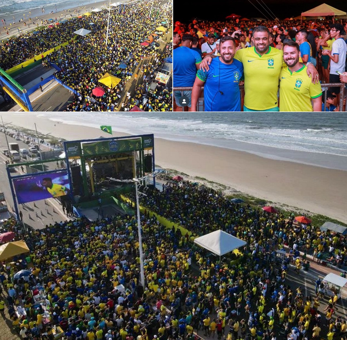 Na Avenida Litorânea, Torcida Maranhão é sucesso de público no primeiro jogo do Brasil