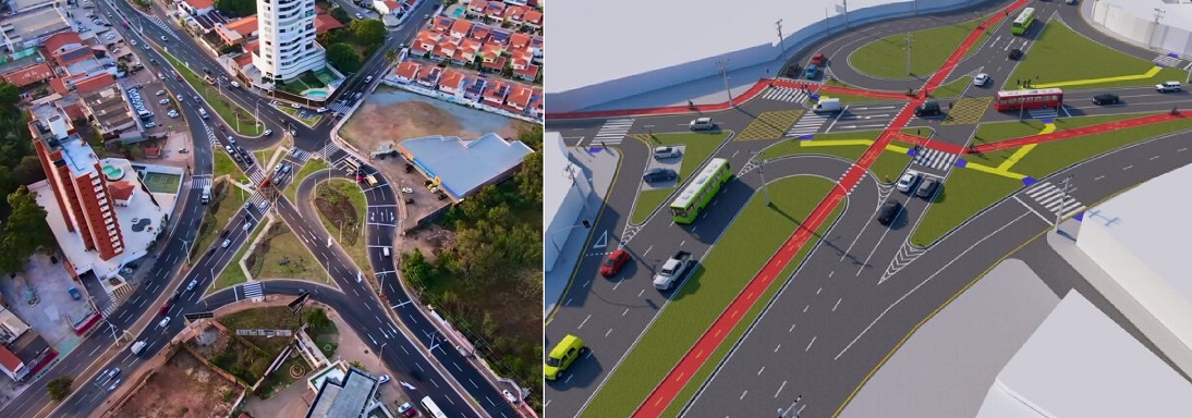 Braide entrega obra do Retorno do Caolho sem ciclofaixa, diferente do projeto