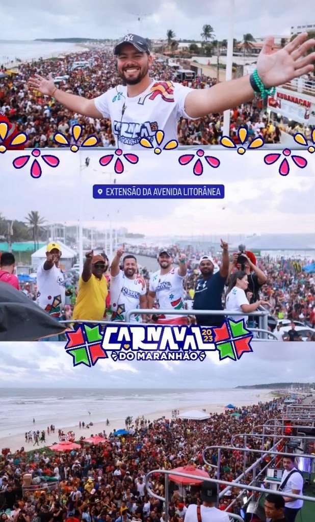 Folia na Avenida Litorânea encerra primeiro final de semana do Pré-Carnaval do Maranhão 2023.