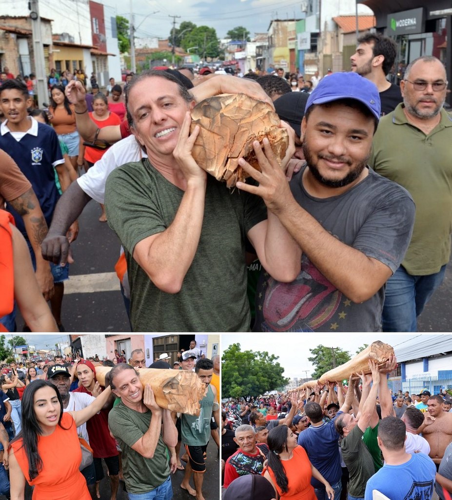 Prefeito Fabio Gentil durante a tradicional homenagem ao Mártir São Sebastião.