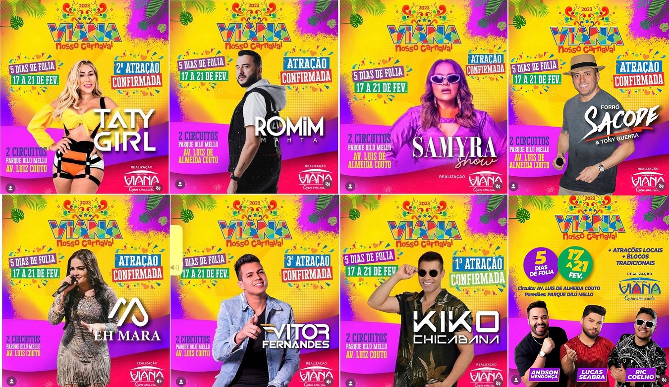 Atrações anunciadas pelo prefeito Carrinho em Viana... 