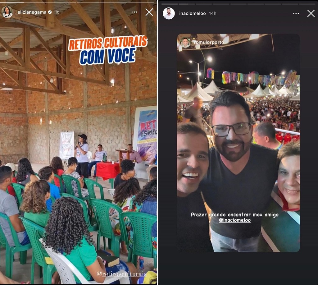 Eliziane na igreja e o marido na farra...