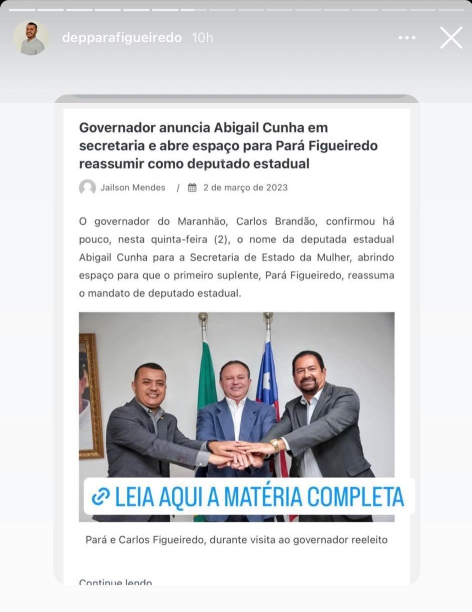 Pará publica foto descontextualizada para dizer que agora é aliado de Brandão...