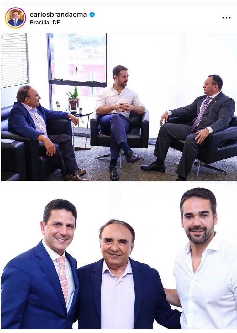 Brandão reuniu com o presidente nacional do PSDB, Bruno Araújo, e com o governador do Rio Grande do Sul, Eduardo Leite e deu o partido para Madeira...