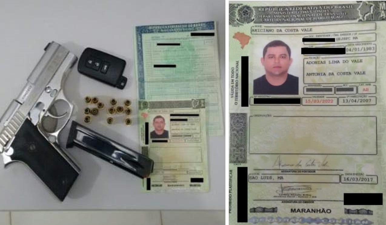 Novo Gerente Executivo do INSS no MA, Akiciano da Costa Vale, foi preso com uma pistola 938 de calibre 380 em abril de 2017.