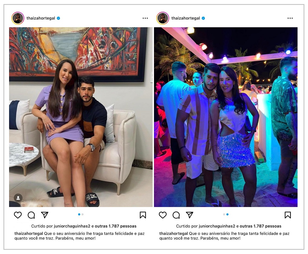 <strong><em>Publicação da ex-deputada Thaiza Hortegal feita por meio das redes sociais.</em></strong>