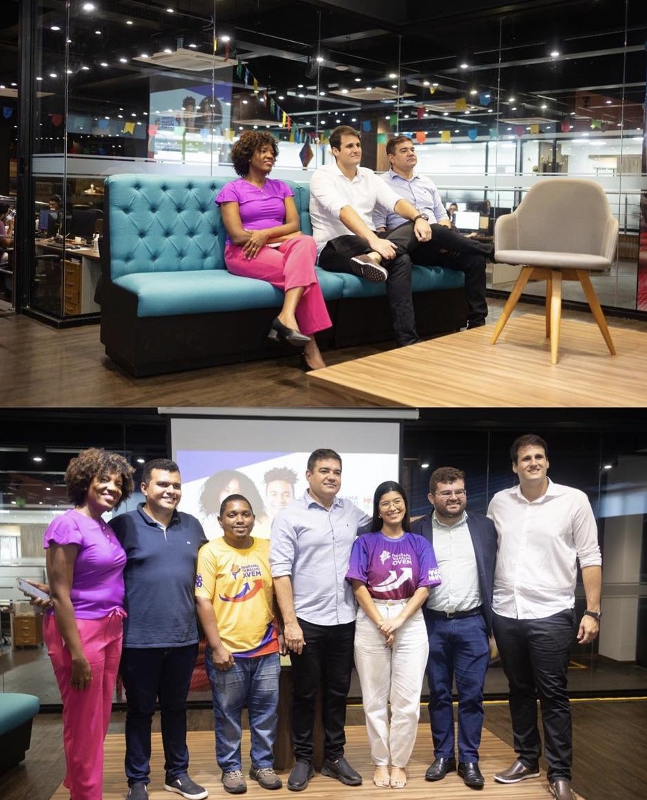 Orleans Brandão durante a cerimônia...