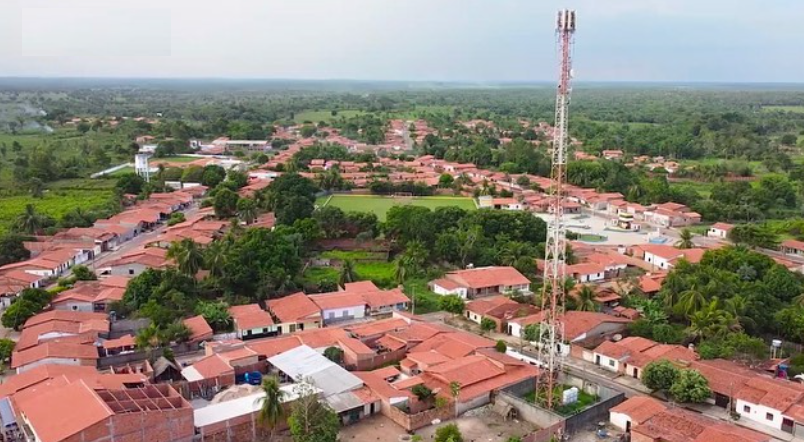 Imagem aérea do município de Satubinha... 