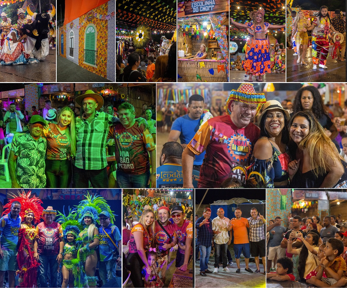 Ex-prefeito Laci esteve todos os dias presente no Arraial...