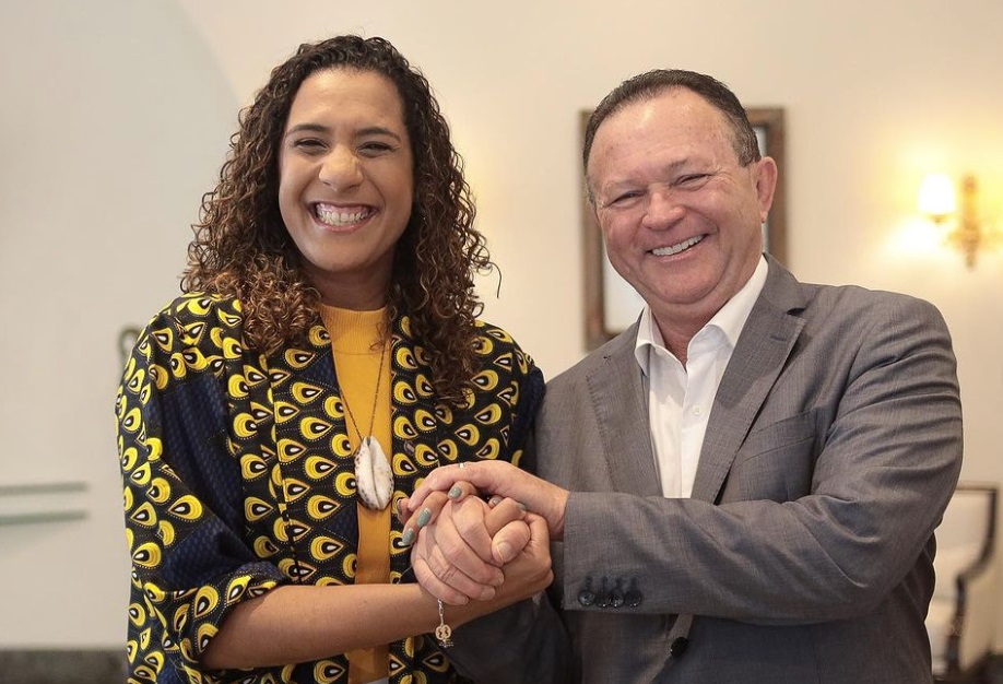 Governador Carlos Brandão recebeu ministra Anielle Franco no Palácio dos Leões...