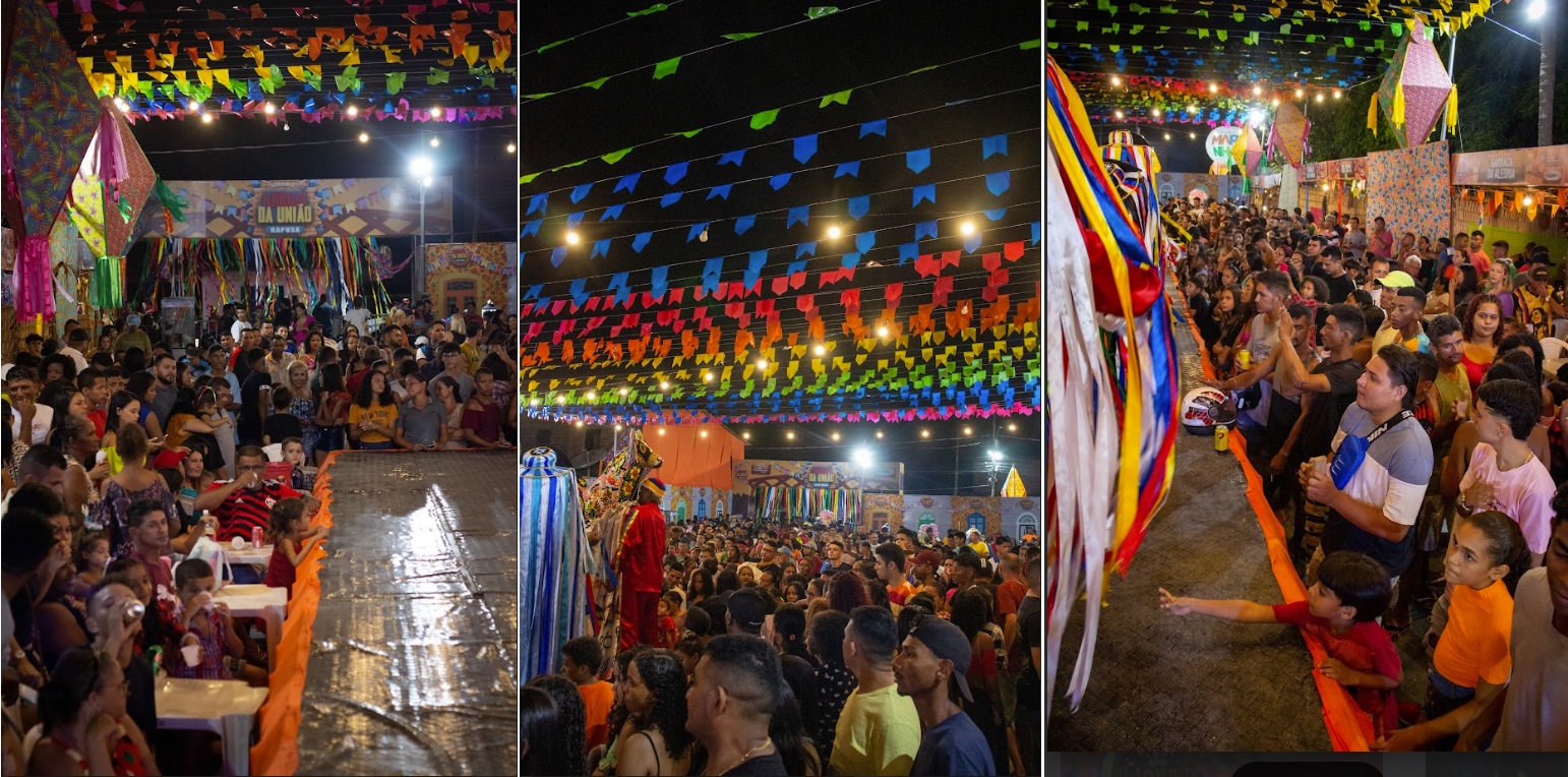 População raposense marcou presença no Arraial da União...