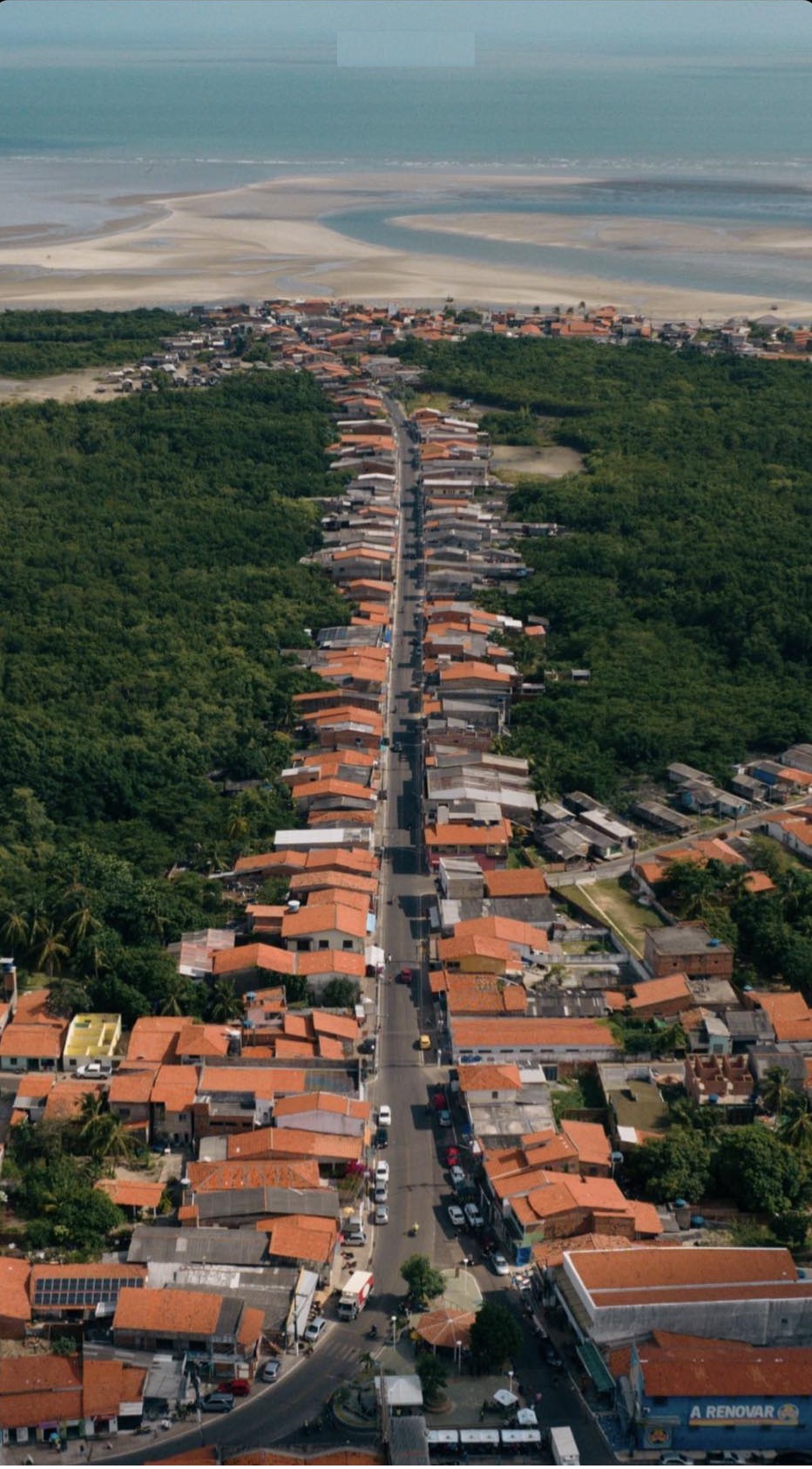 Visão panorâmica do Corredor das Rendas, no município de Raposa...