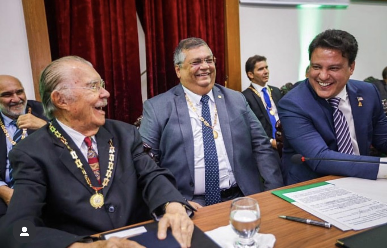 Dino e Sarney juntos durante festividades na AML…