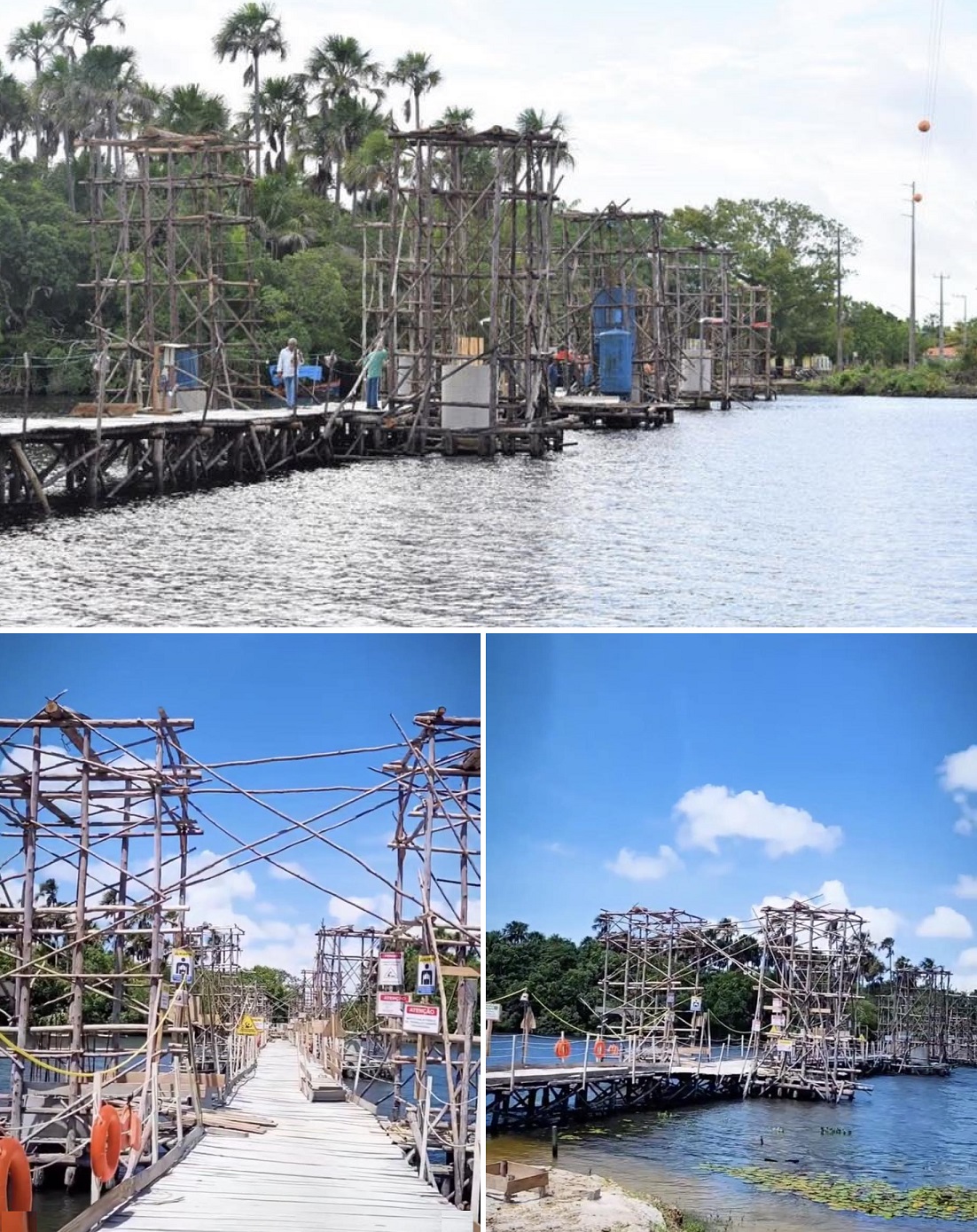 ponte sobre o Rio Preguiças, que ligará o município de Barreirinhas ao Parque Nacional dos Lençóis Maranhenses.