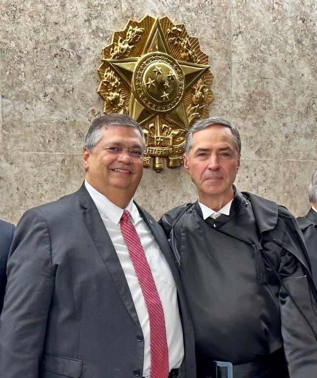 Flávio Dino rasga elogios a Barroso, novo presidente do STF...