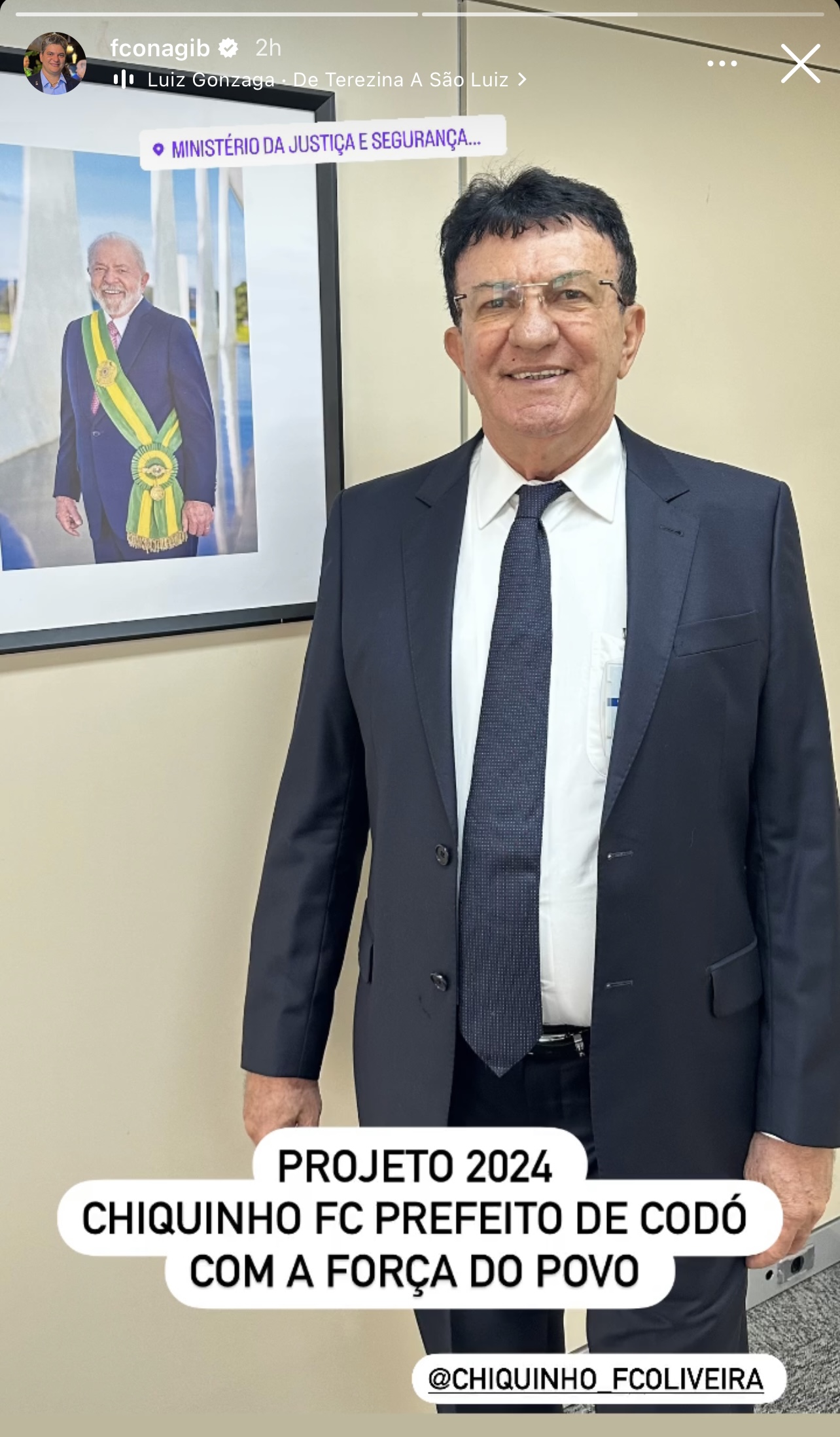 Deputado Nagib lançou o pai pelas redes sociais…