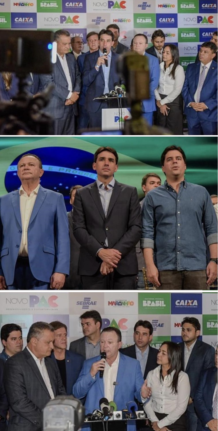 Brandão o ministro dos Portos e Aeroportos, Sílvio Costa Filho