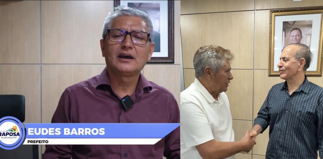 Prefeito Eudes tentou gravar o mesmo vídeo que Laci tinha gravado uma semana antes com Aparício, mas recebeu um não do titular da SINFRA.
