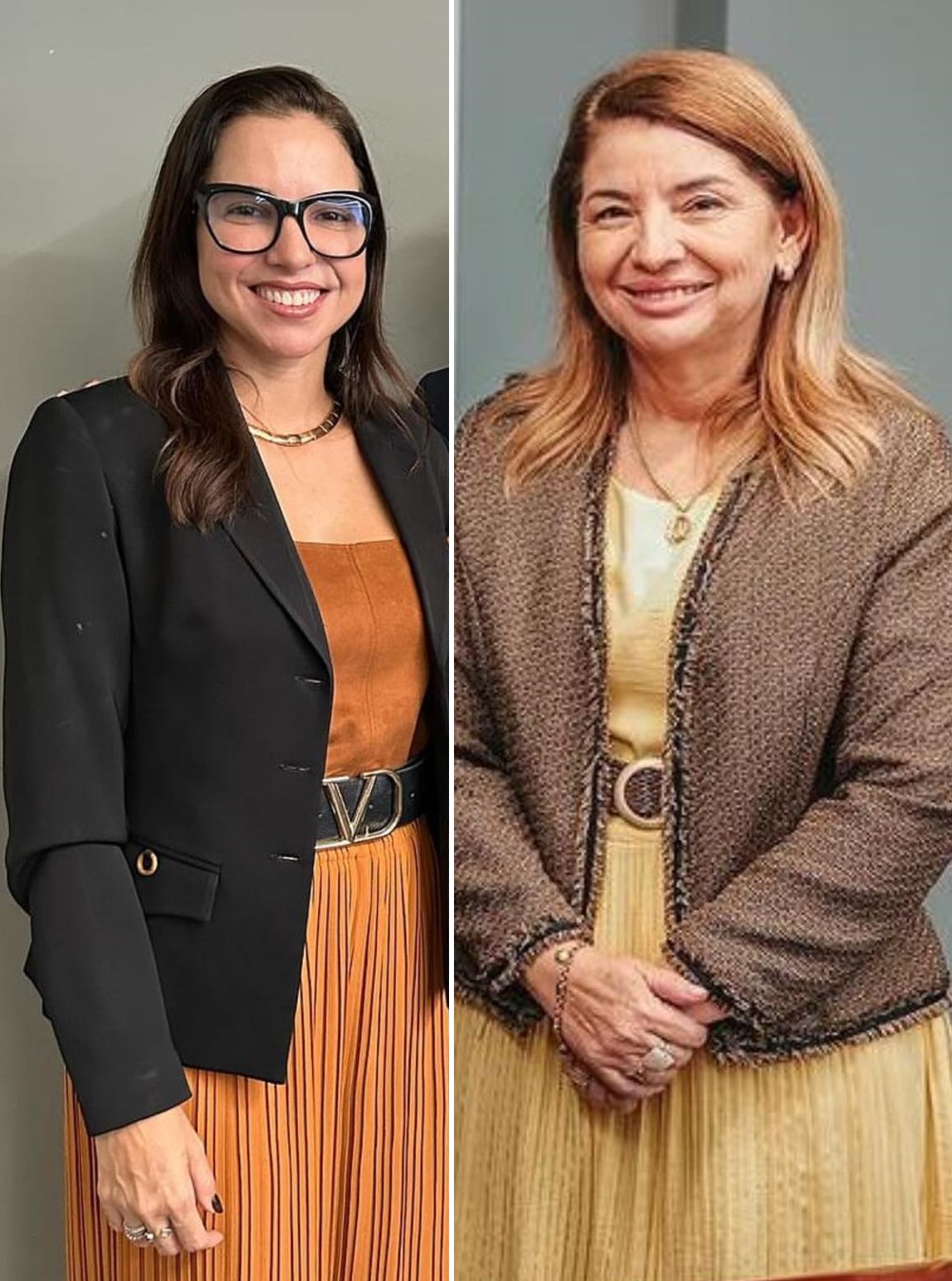 Flávia Gonzalez Leite, primeira mulher a se tornar Conselheira do TCE-MA; Iracema Vale, primeira mulher a ser presidente da Assembleia Legislativa do Maranhão.