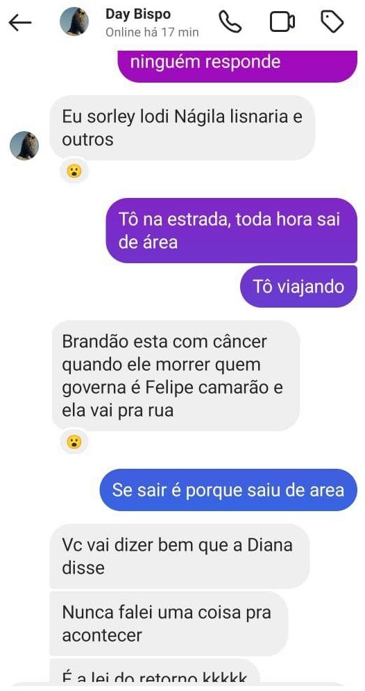 Diana Bispo é irmão do Superintendente de Articulação Política de Lago da Pedra, Salomão Bispo.
