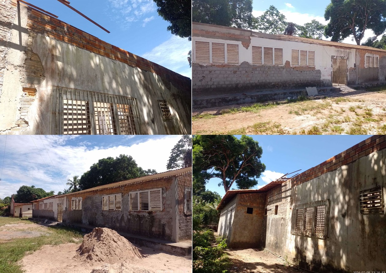 Na prestação de contas, a escola do polo Peroba em Alcântara aparece como "concluída", porém, a reforma não foi realizada.