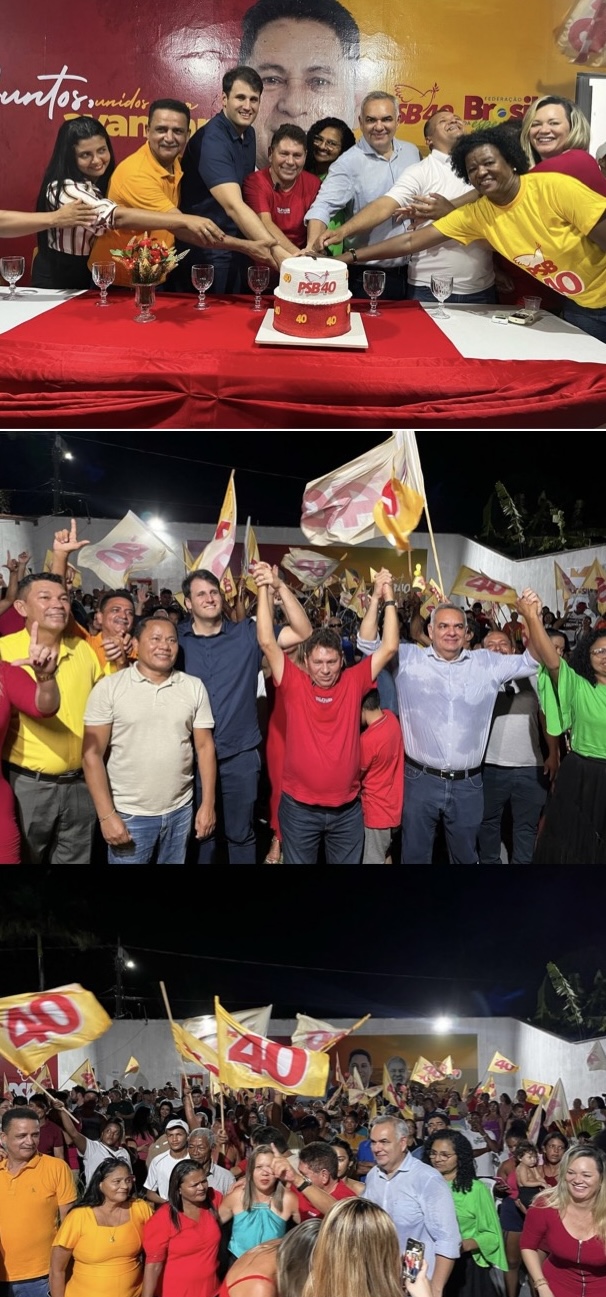 Inauguração da nova sede do PSB em Raposa marca mobilização para as eleições de 2024