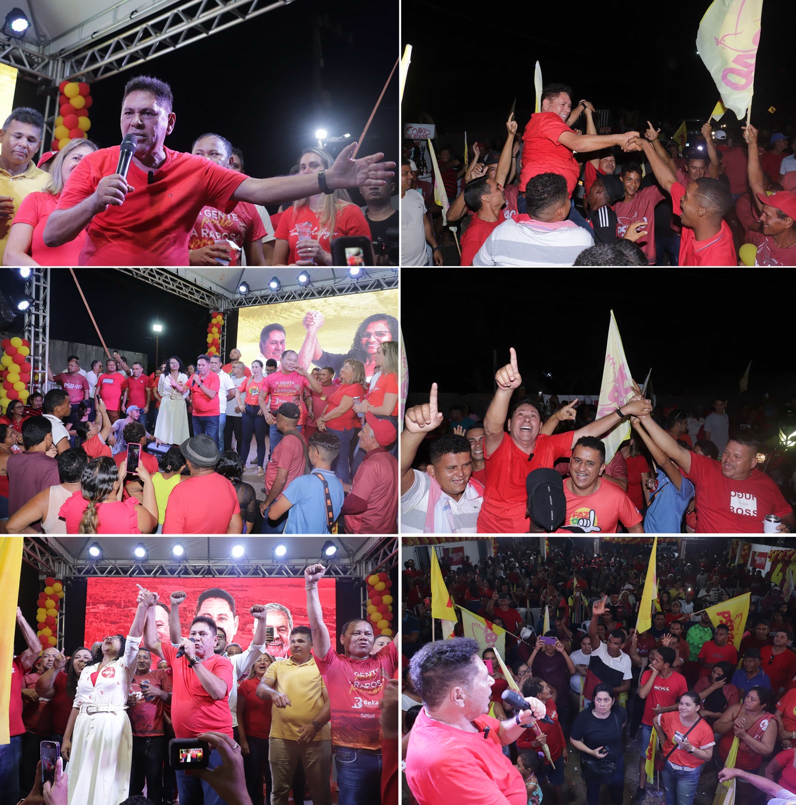 Laci mais uma vez mostrou força política em Raposa...