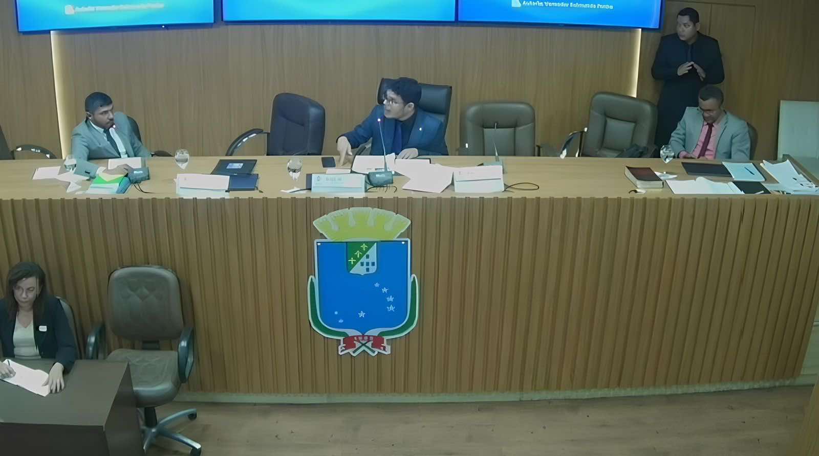 Ribeiro Neto durante audiência....