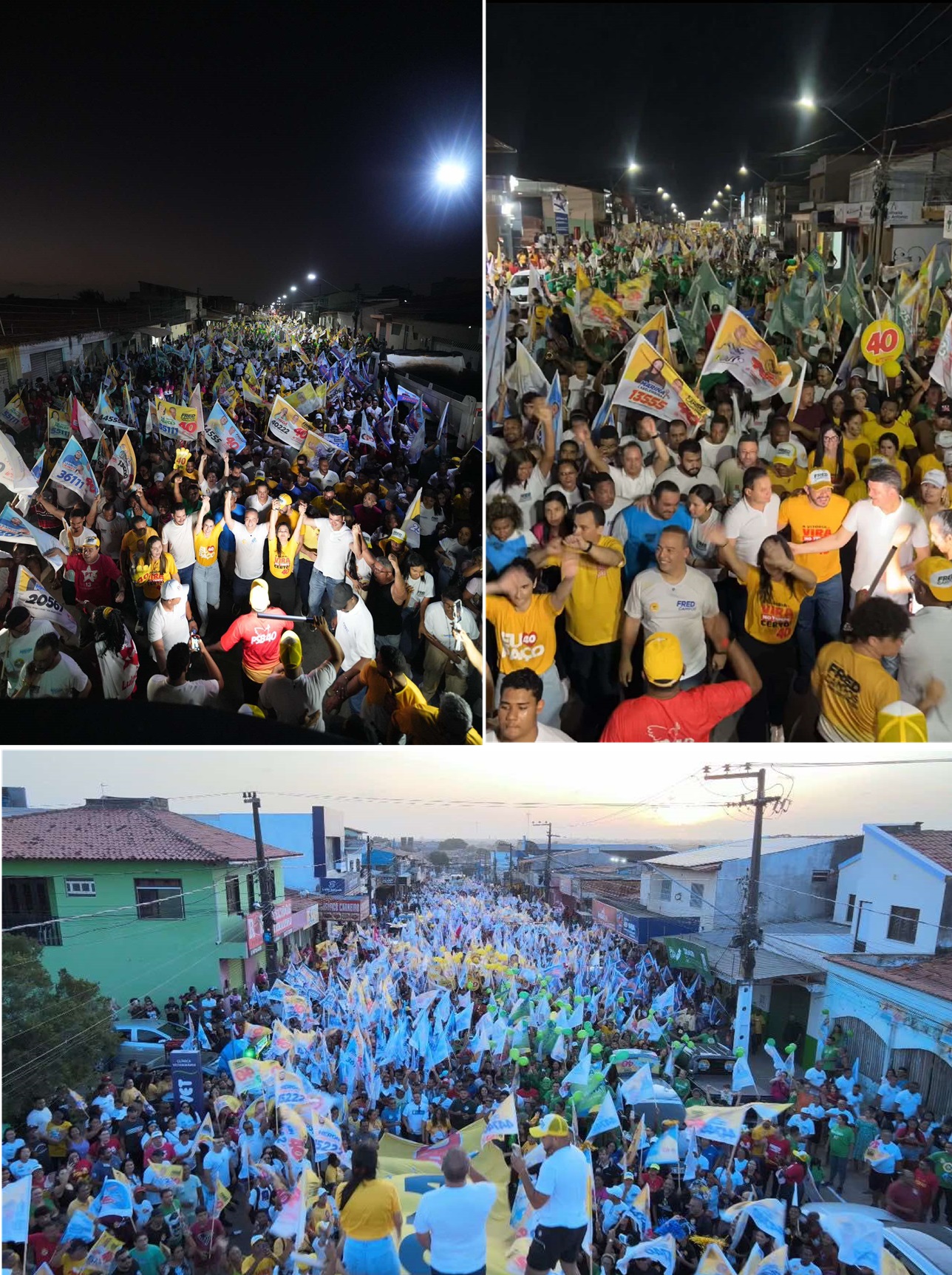 Multidão de mais de 15 mil pessoas marcaram presença no "arrastão" de Fred Campos realizado no bairro do Maiobão.