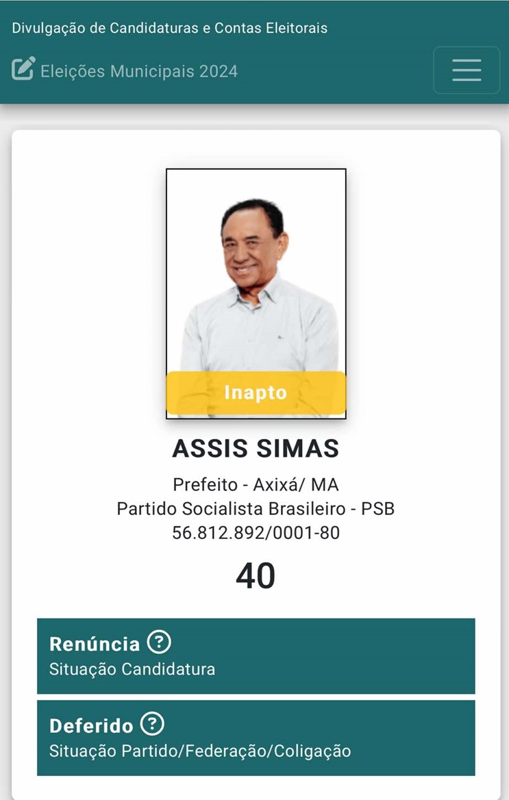 Assis Simas denunciou a disponibilidade da vaga para disputar a chapa majoritária nas eleições de 2024 em Axixá...