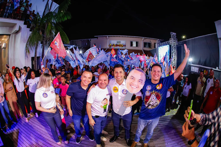 Duarte Júnior em evento no Coroadinho.