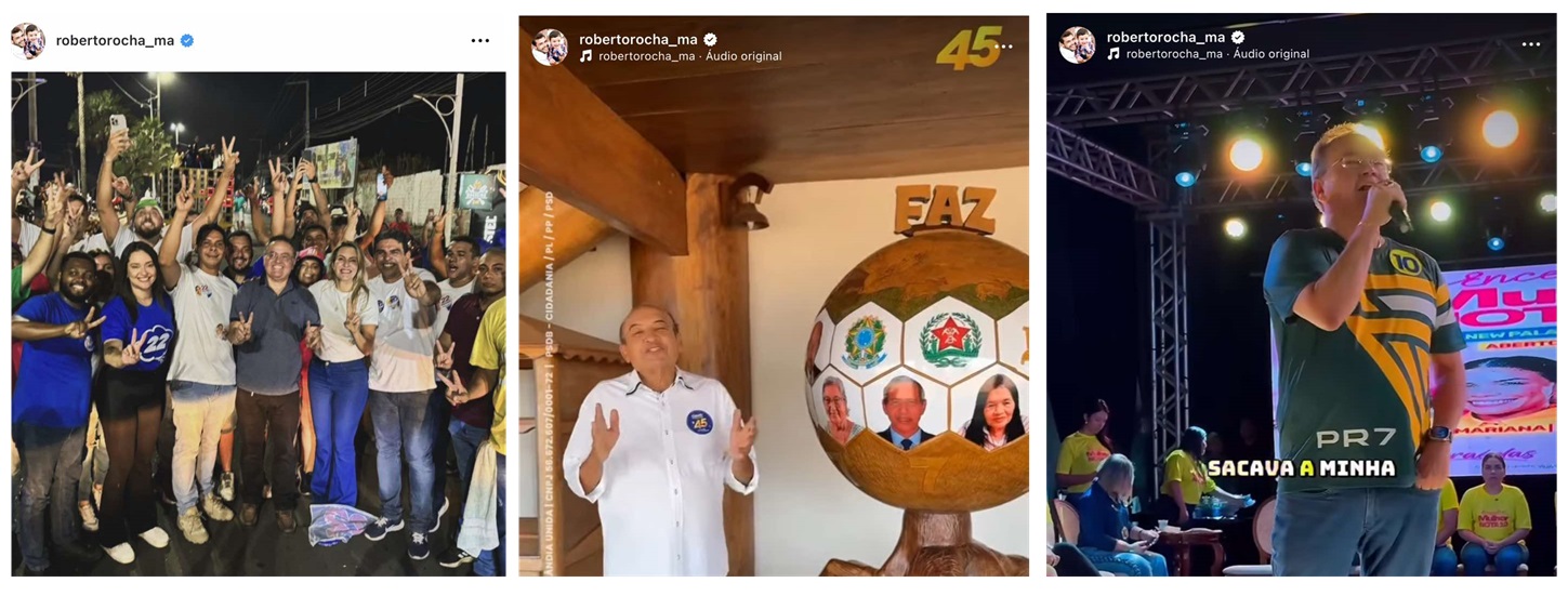 Roberto fez campanha para Paulo Marinho Jr em Caxias; para Cidônio Gonçalves em Açailândia e Mariana Carvalho em Imperatriz, todos perderam.