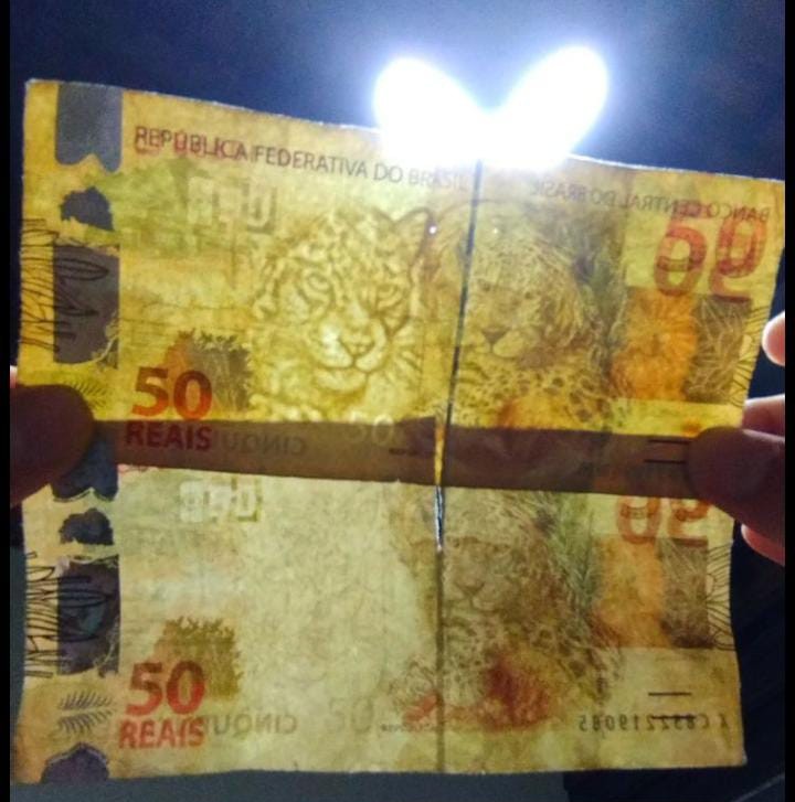 Cédulas estão circulando em São Benedito do Rio Preto.