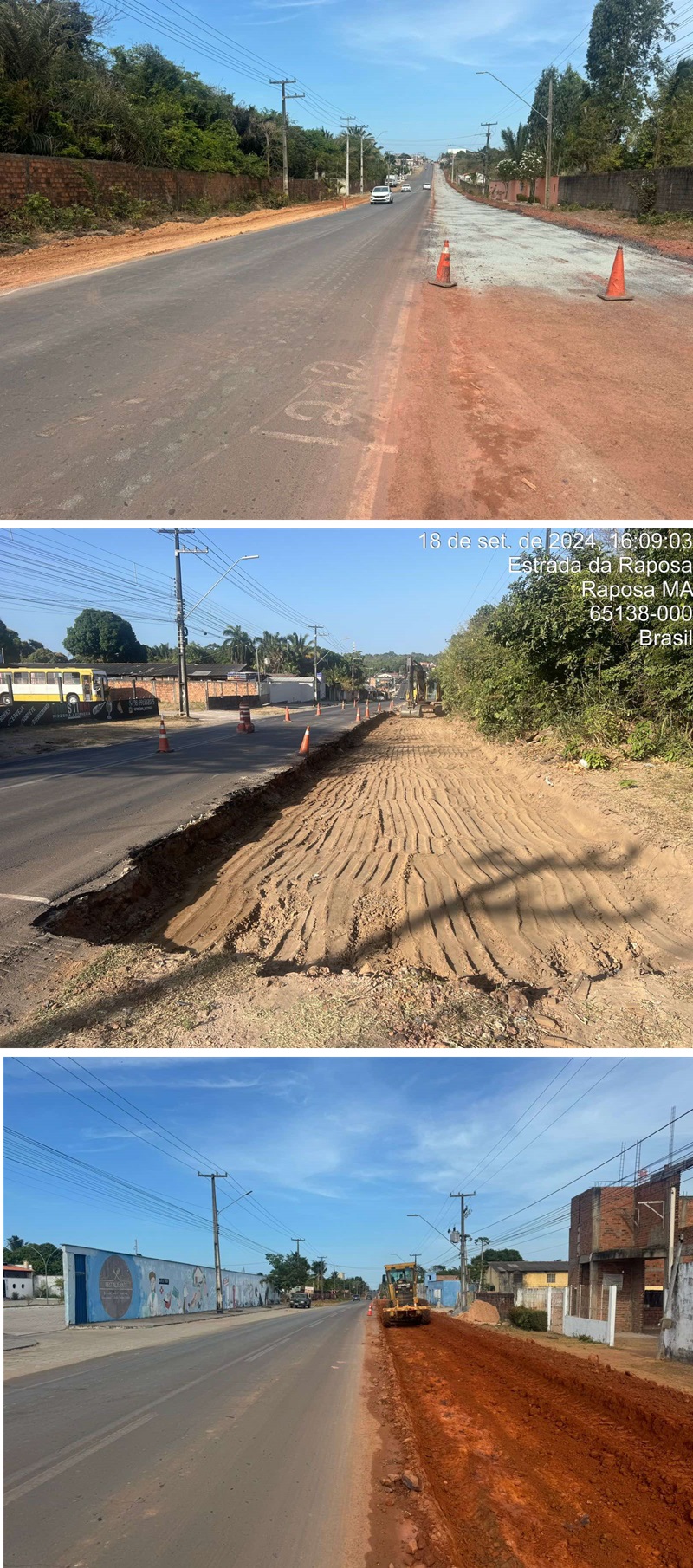 Trecho: Estrada da RaposaExtensão: 11,69 km Status: Em execução, com 61% dos serviços concluídos Investimento: R$ 14.472.068,49 População impactada diretamente: +30 mil pessoas