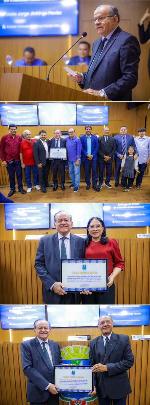 Homenageado é uma das pessoas mais expressivas da política maranhense