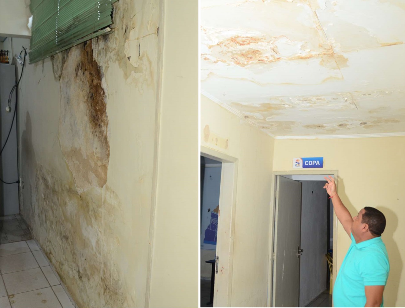 Sede da prefeitura está completamente deteriorada 