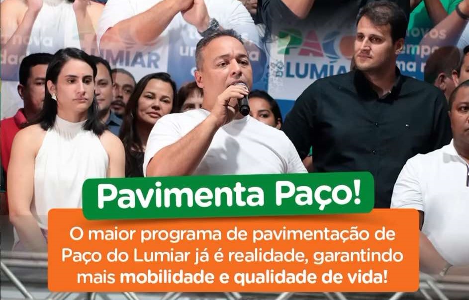 Programa que irá pavimentar vias públicas municipais foi lançado pelo prefeito Fred.