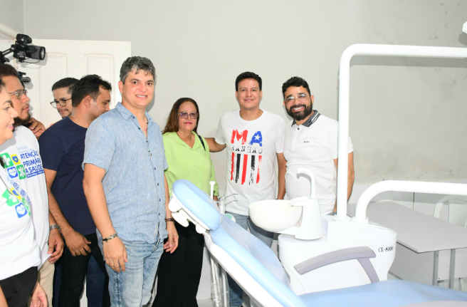 Vice-governador Camarão, Deputado estadual Nagib e prefeito Dr. Júnior...